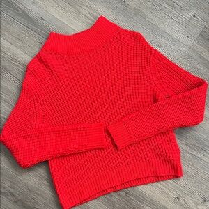 Cozy Red Cowl Neck Sweater